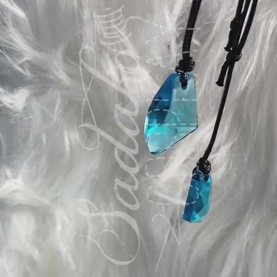 Meerjungfrau inspirierte Türkis Mondstein Halskette, H2O Mako mermaids, Fantasy cosplay Kostüm