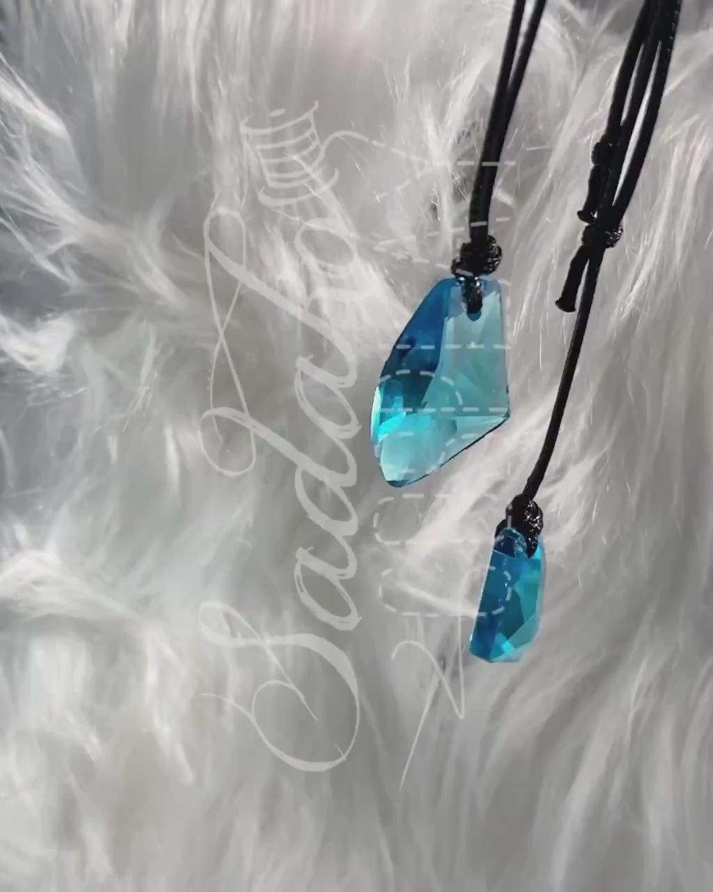 Meerjungfrau inspirierte Türkis Mondstein Halskette, H2O Mako mermaids, Fantasy cosplay Kostüm