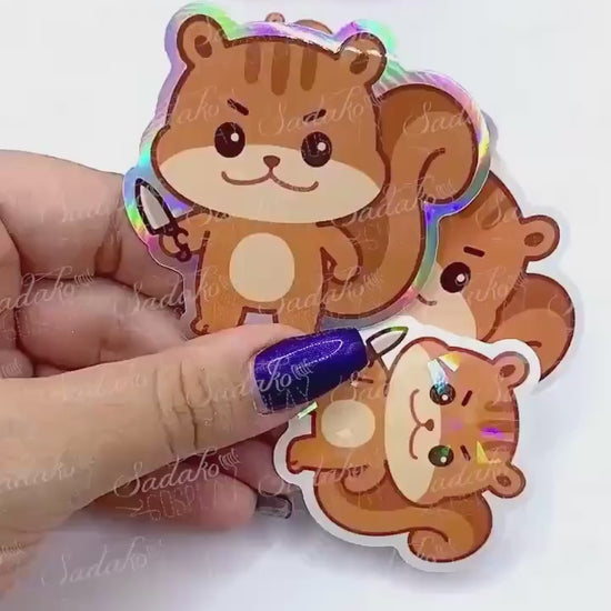 Jjoongrami Horror Sticker Pack, wasserabweisend K-Pop Label Stickers, ATZ ATINY ATEEZ, Kim Hongjoong