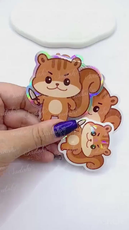 Jjoongrami Horror Sticker Pack, wasserabweisend K-Pop Label Stickers, ATZ ATINY ATEEZ, Kim Hongjoong