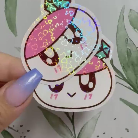 Seventeen Bongbongee transparenter Sticker - wasserfester Holo-Aufkleber