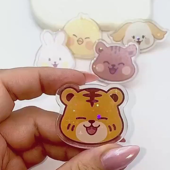 ONEUS Acrylic Pin, glitzernder Anstecker für TOMOON und K-Pop Fans