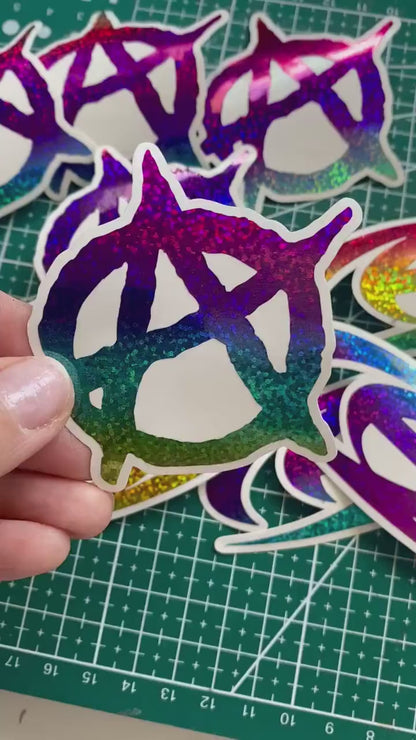 ATEEZ Decal sticker Aufkleber, Regenbogen Holo-Effekt