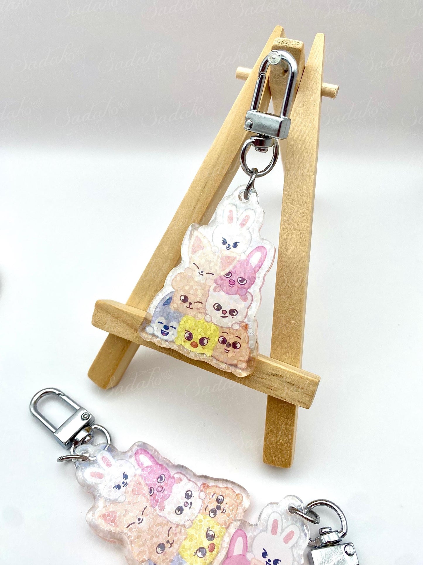 Skzoo Pile Glitzer Keychain