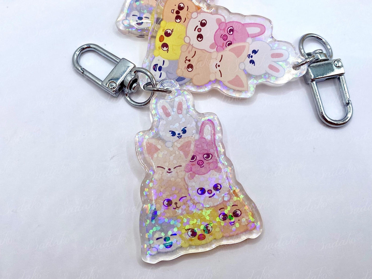 Skzoo Pile Glitzer Keychain