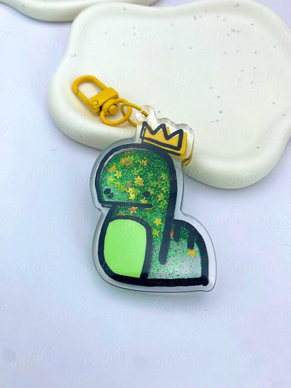 Stray Kids Bangchan Chandora liquid glitter Shaker Keychain