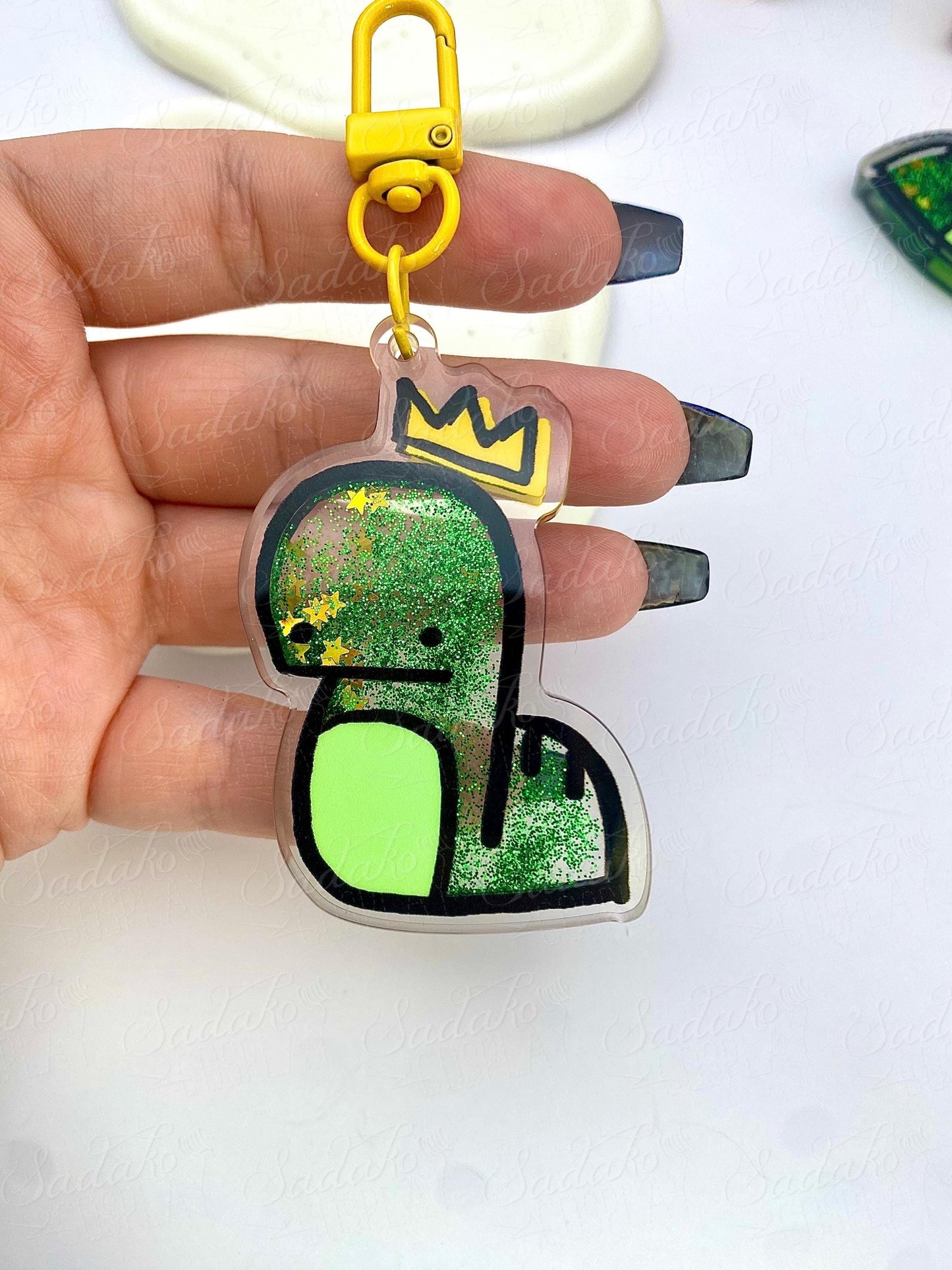 Stray Kids Bangchan Chandora liquid glitter Shaker Keychain