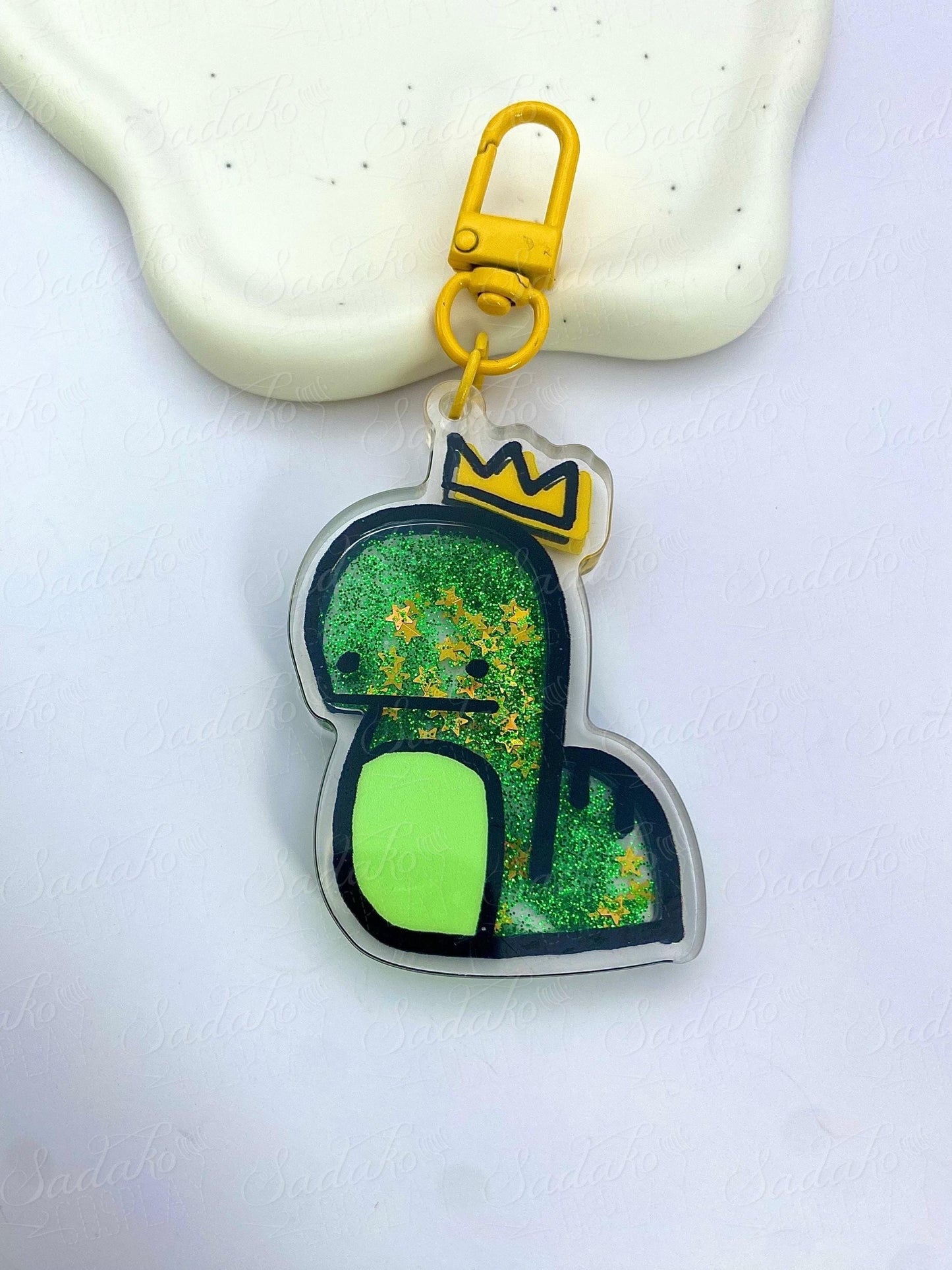 Stray Kids Bangchan Chandora liquid glitter Shaker Keychain