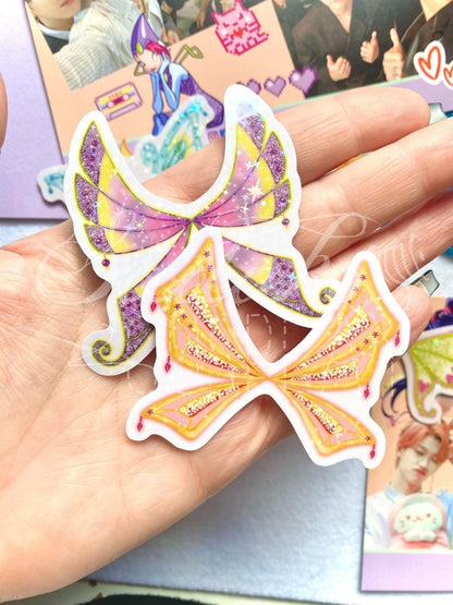 Winx Club Feenflügel Glitzer-Sticker - Enchantix Flügel