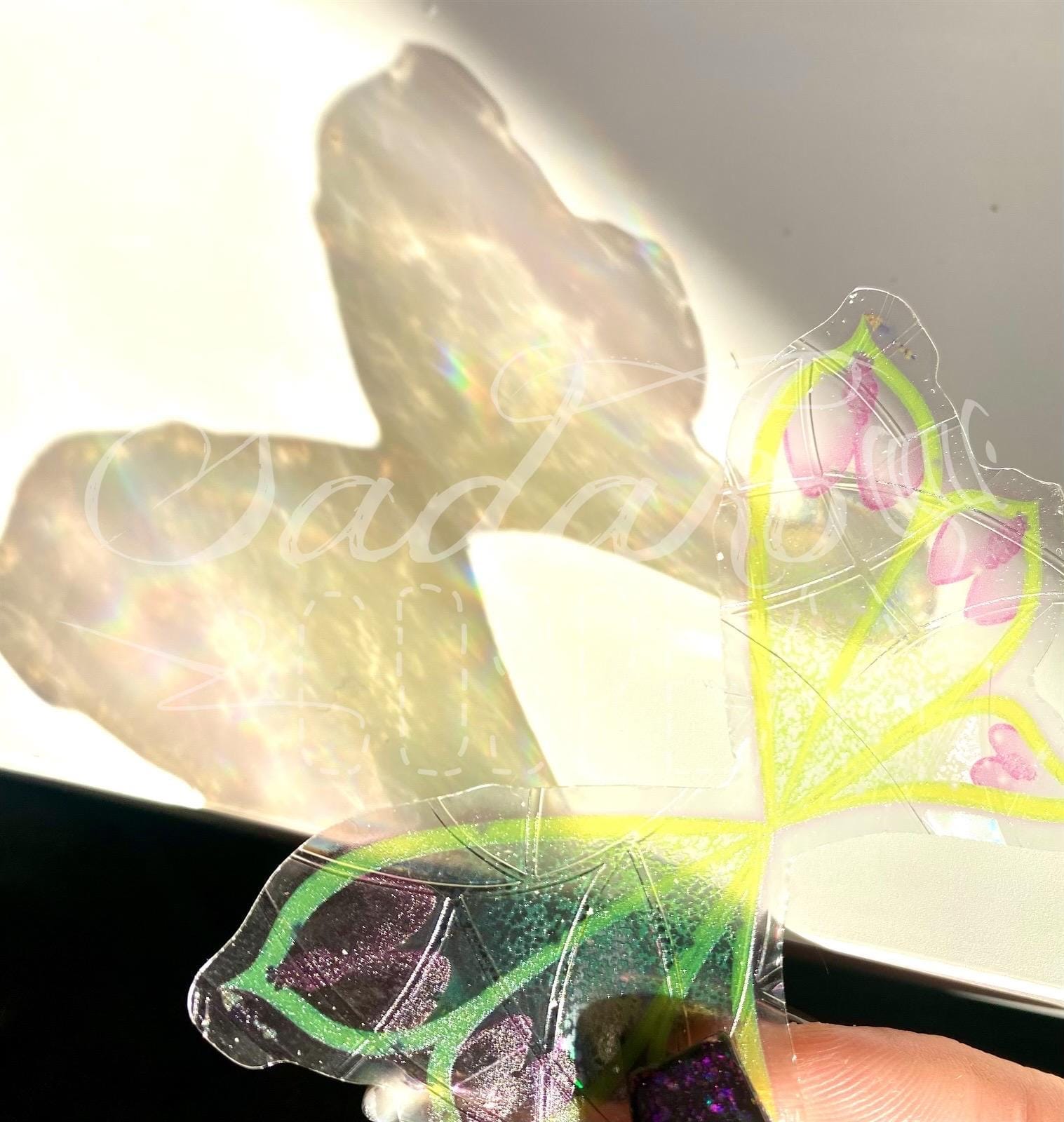 Winx Club Suncatcher, Lichtfänger, Fensteraufkleber - Enchantix Flügel